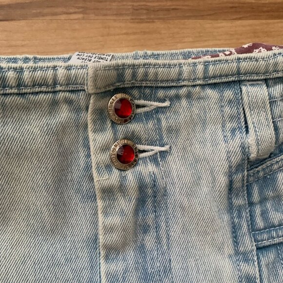 Bugle Boy Hi Rise Pleated Tapered Acid Wash Jeans 29W 29.5 Inseam Vintage 80’s - Picture 4 of 12